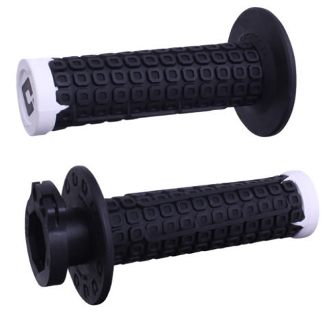 ODI Nomad V2 Lock-On Grips Black/White/Silver